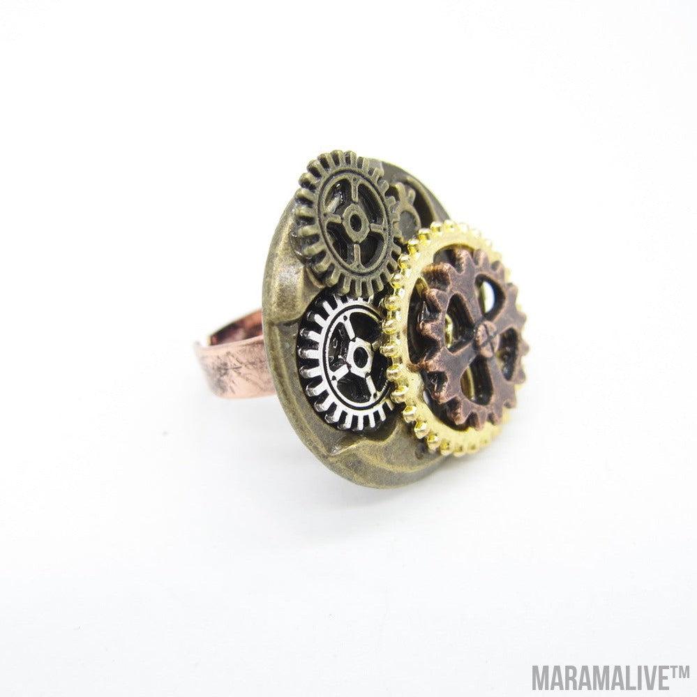 Steampunk Series 3 Gear Ring