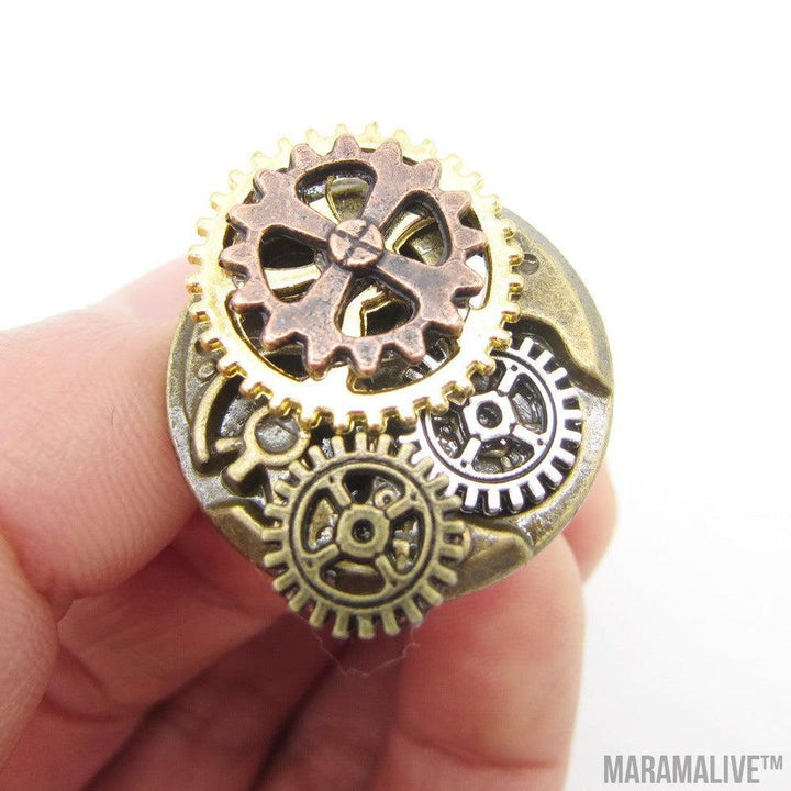 Steampunk Series 3 Gear Ring