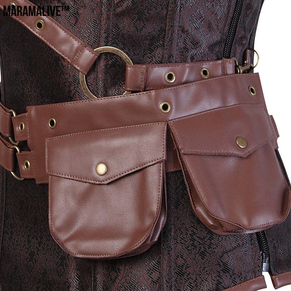 Steampunk Strap, Belt Corset - Retro Punk Unique Bustier