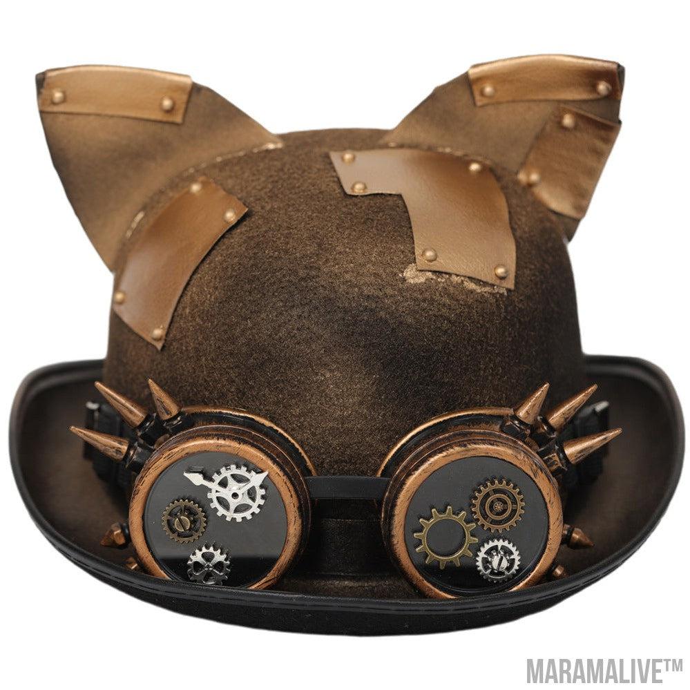 Steampunk Top Hat Halloween Cos Cat Ears