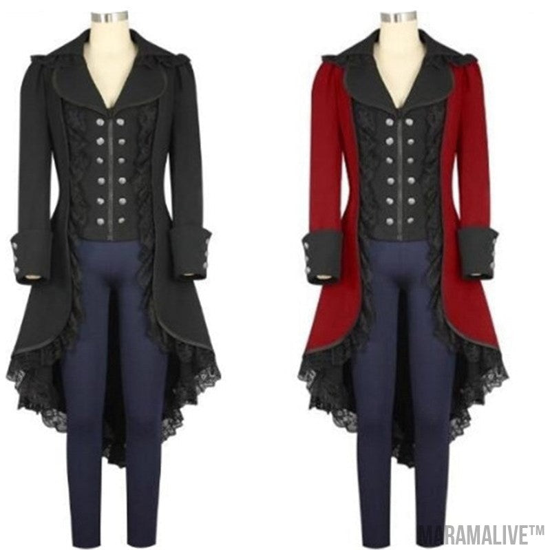 Steampunk Tuxedo Black Gothic Victorian Ladies Jacket