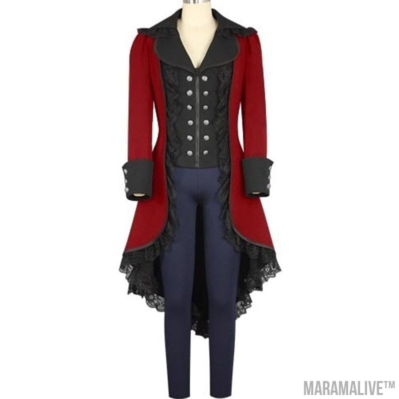 Steampunk Tuxedo Black Gothic Victorian Ladies Jacket