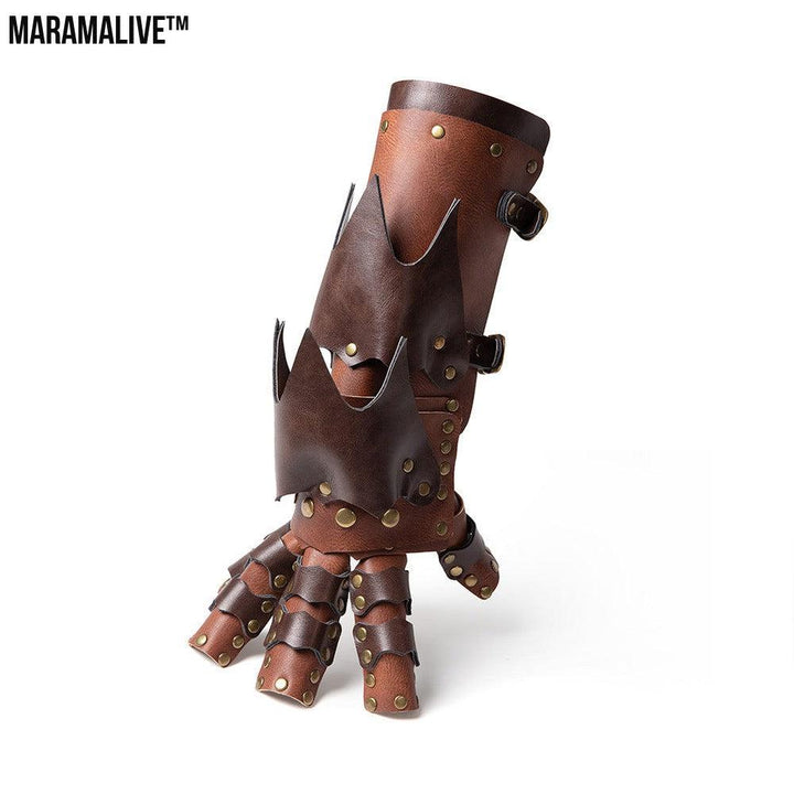 Steampunk Vegan-Friendly PU Leather Arm Cover