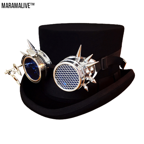 Steampunk creative retro top hat