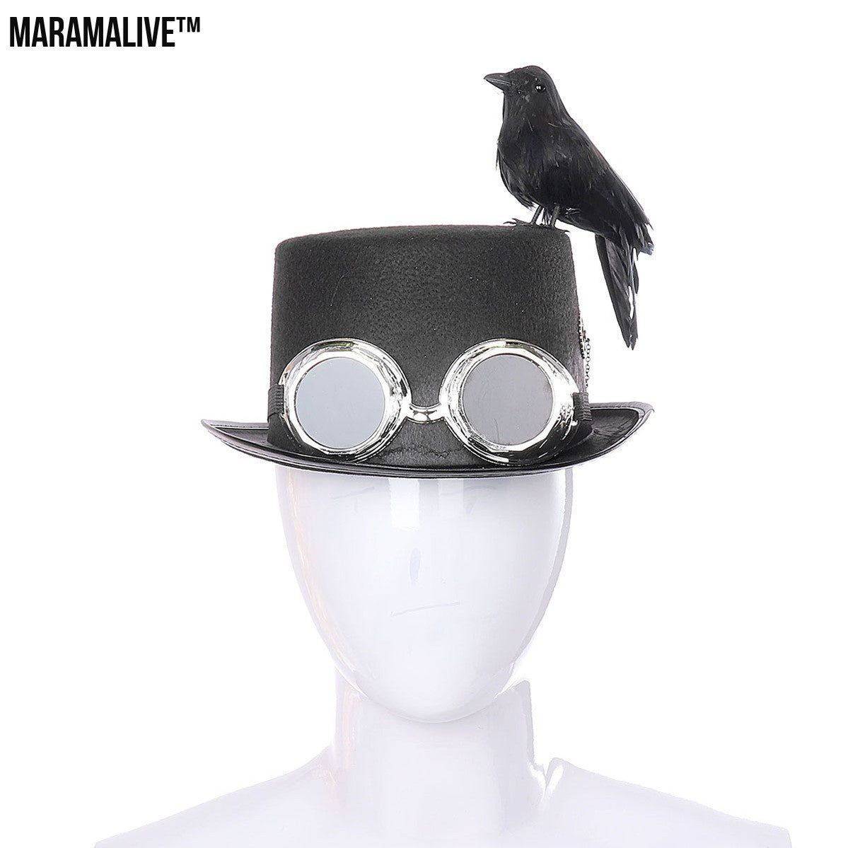 Steampunk crow hat