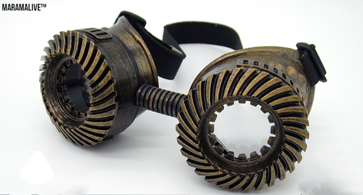 Steampunk gas mask face