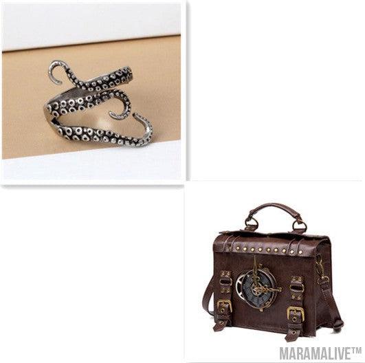 Steampunk industrial retro style shoulder bag For the Steampunk Fan inside you