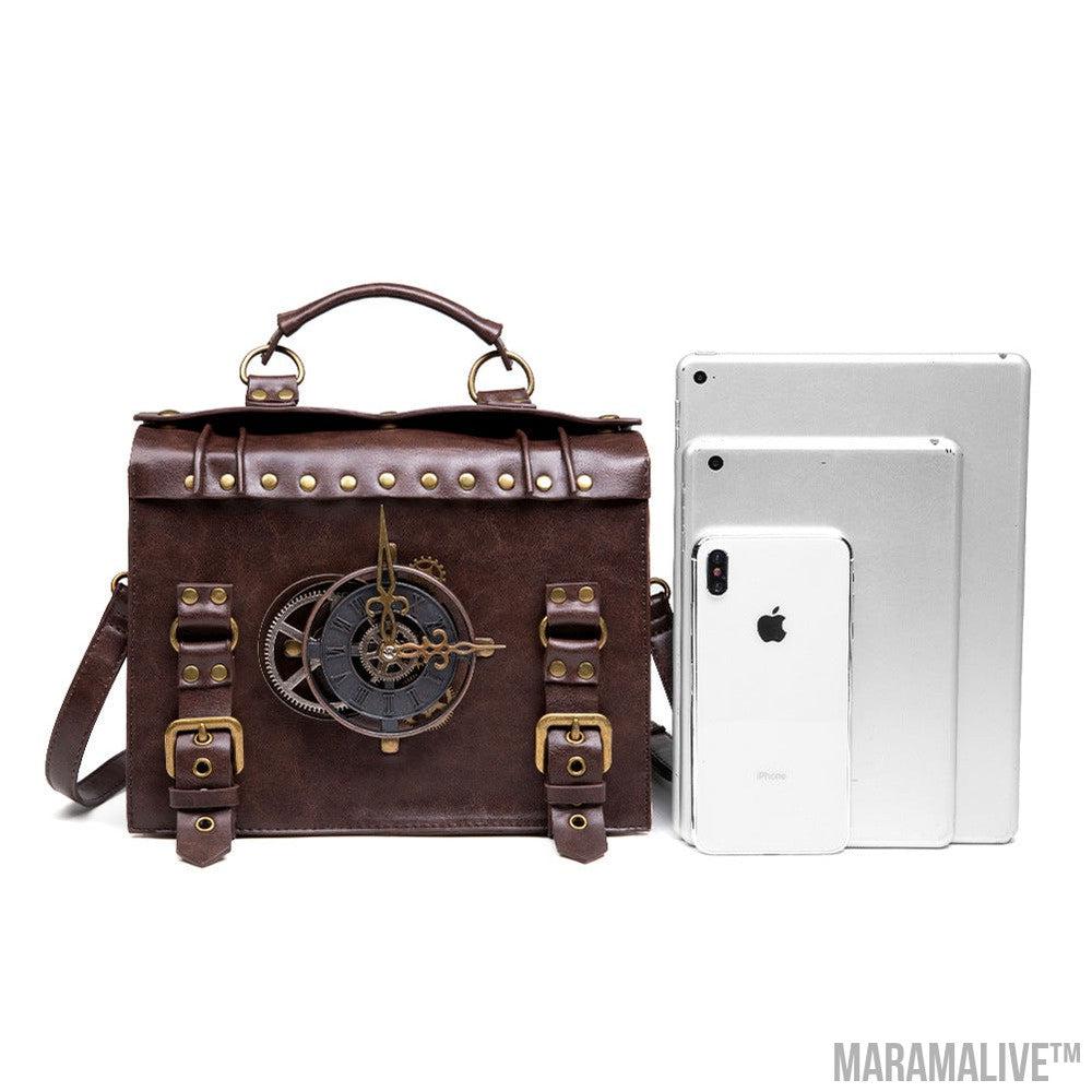 Steampunk industrial retro style shoulder bag For the Steampunk Fan inside you