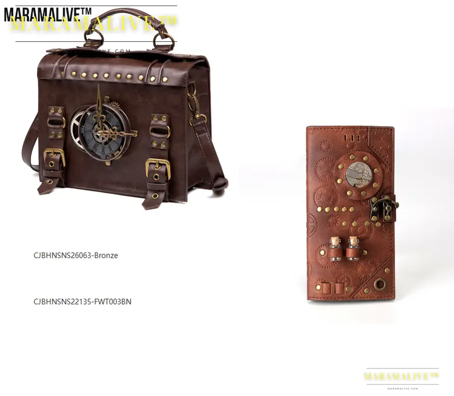 Steampunk ladies long wallet For Adventurers