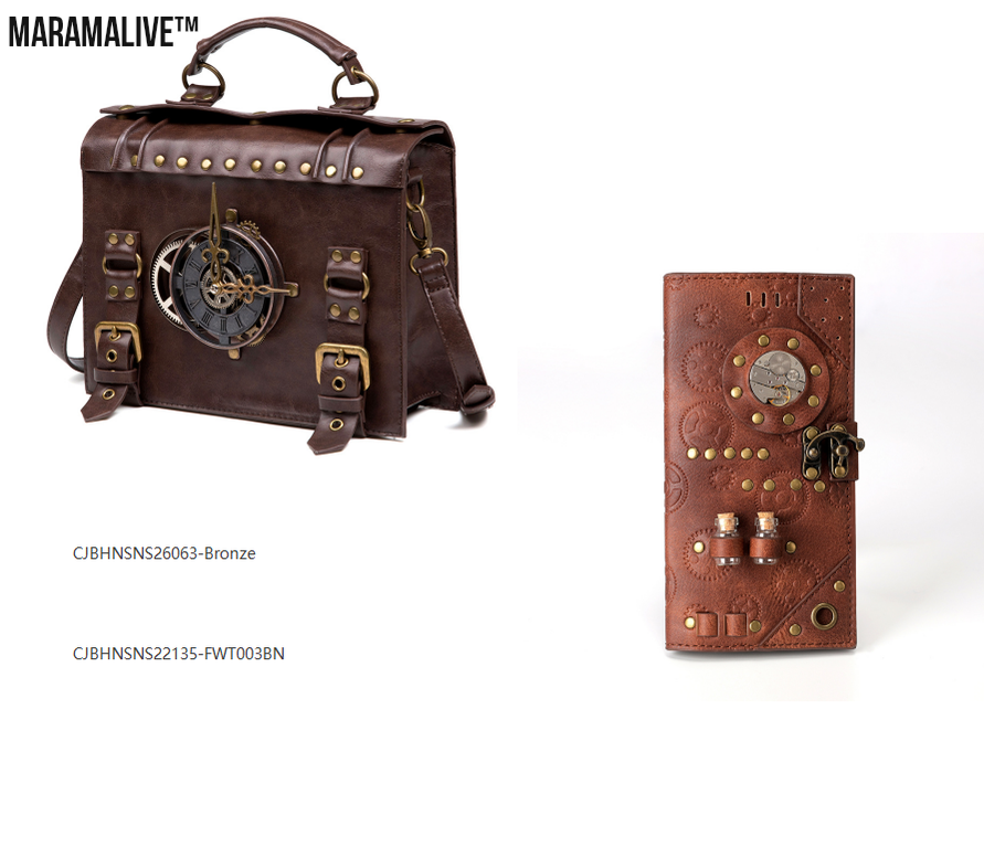 Steampunk ladies long wallet For Adventurers