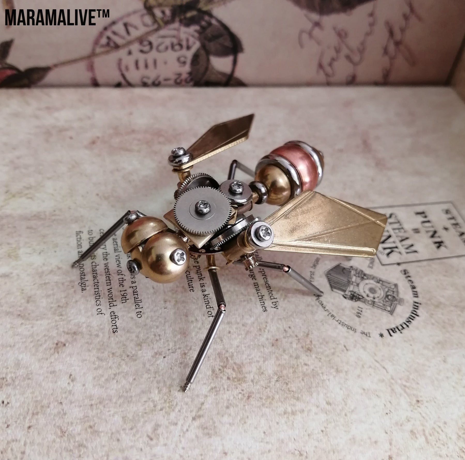 Steampunk metal fly crafts