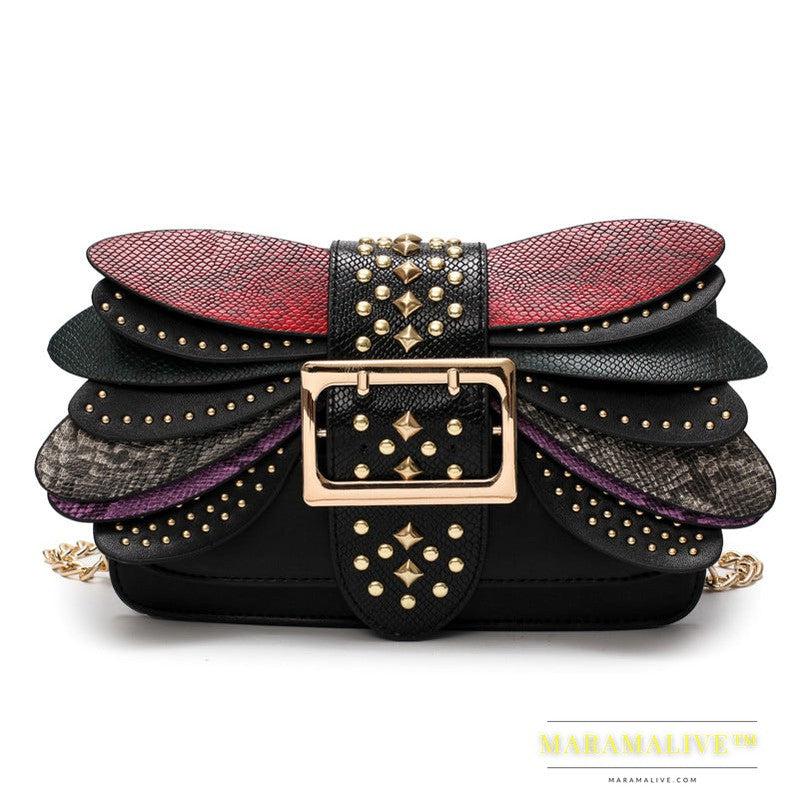 Studded Butterfly Wing Bag Ladies Shoulder Bag