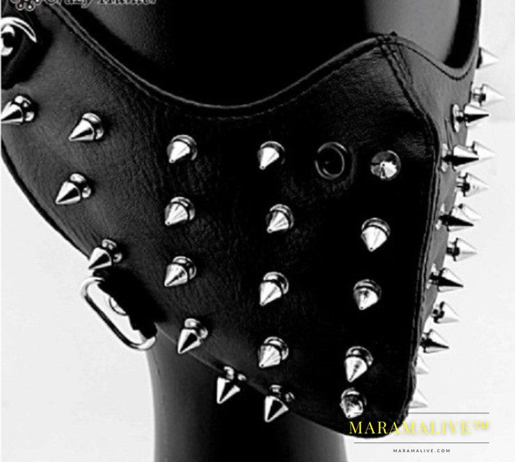 Studded Punk Skull Cycling Mask