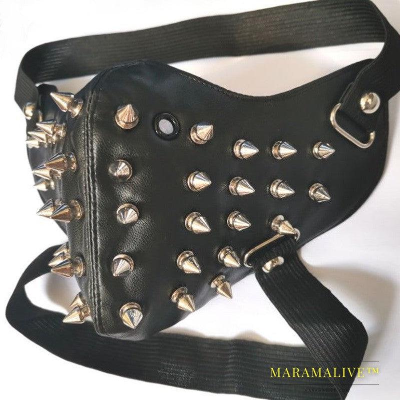 Studded Punk Skull Cycling Mask