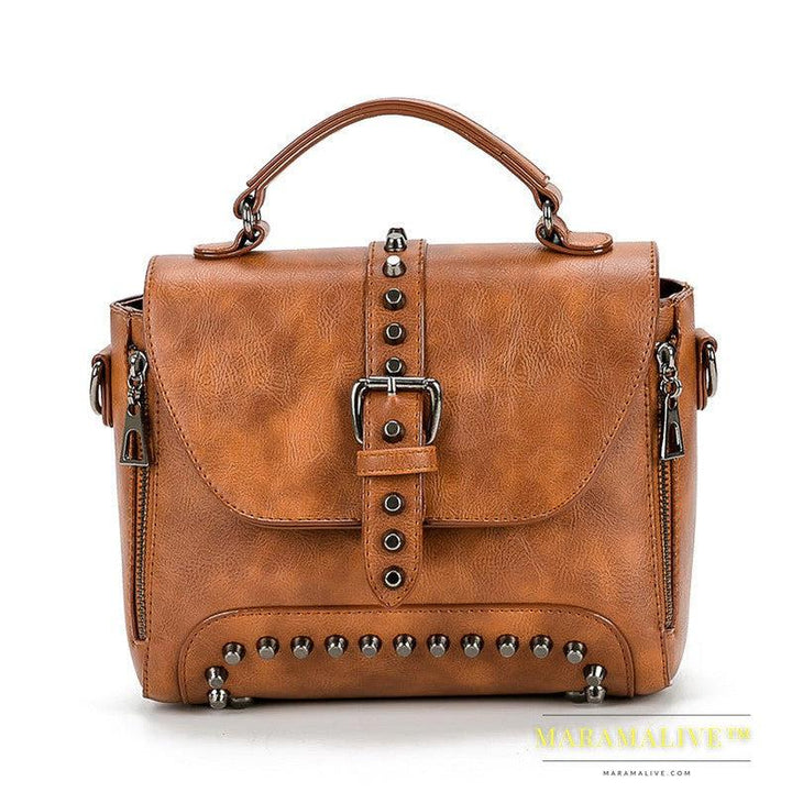 Studded bag female bag messenger bag