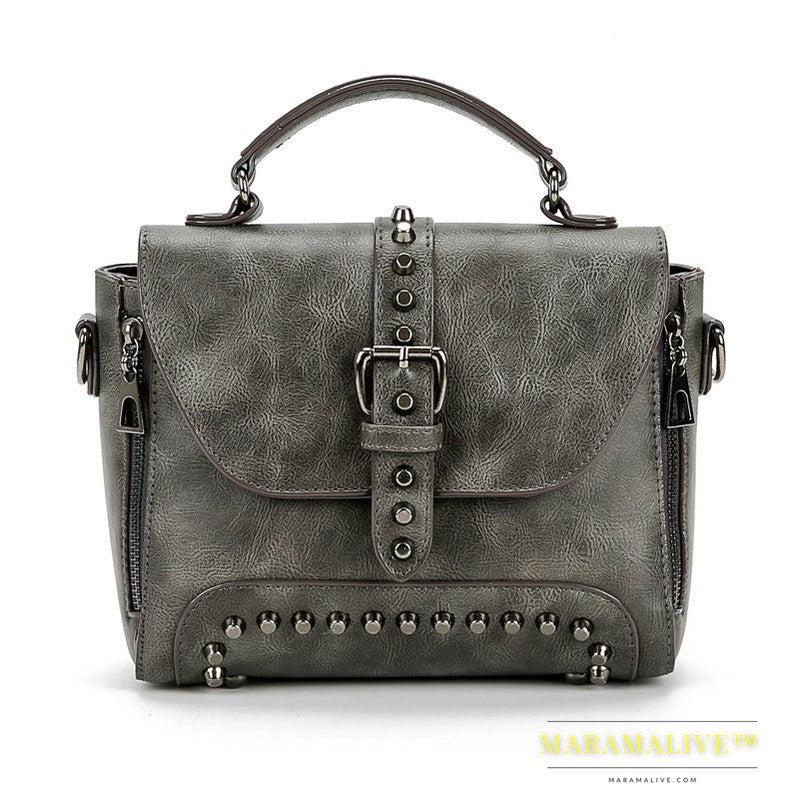 Studded bag female bag messenger bag