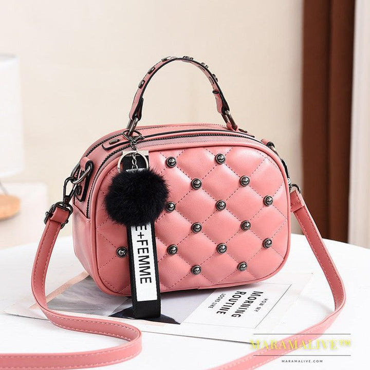 Studded fashion shoulder bag crossbody bag