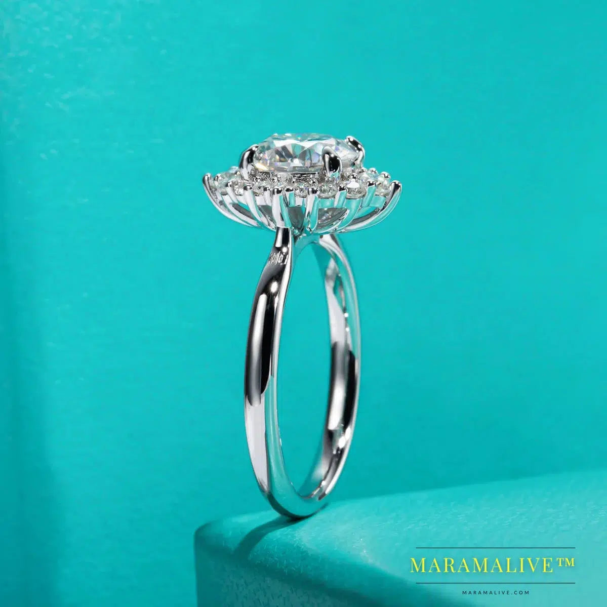 Stunning Moissanite Halo Engagement Rings or a Self-gift