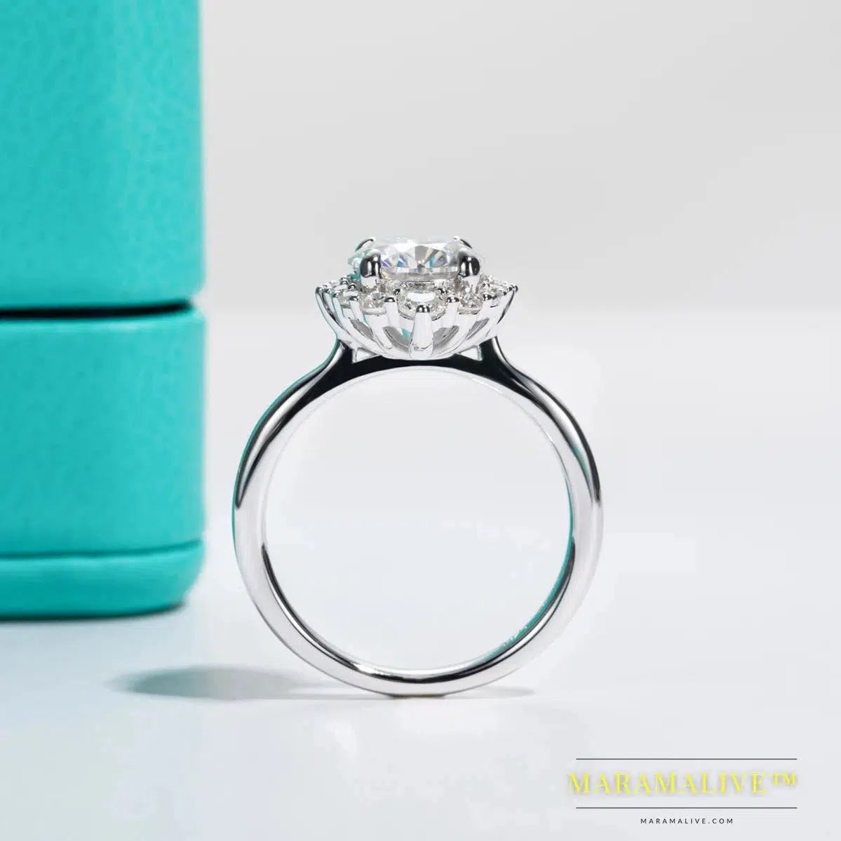 Stunning Moissanite Halo Engagement Rings or a Self-gift