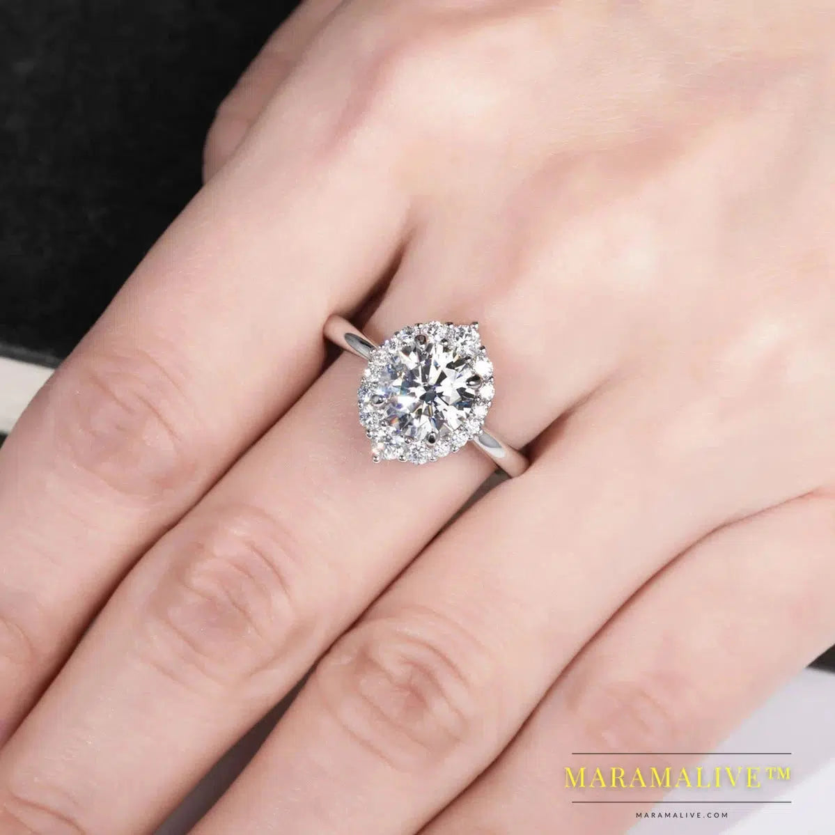 Stunning Moissanite Halo Engagement Rings or a Self-gift