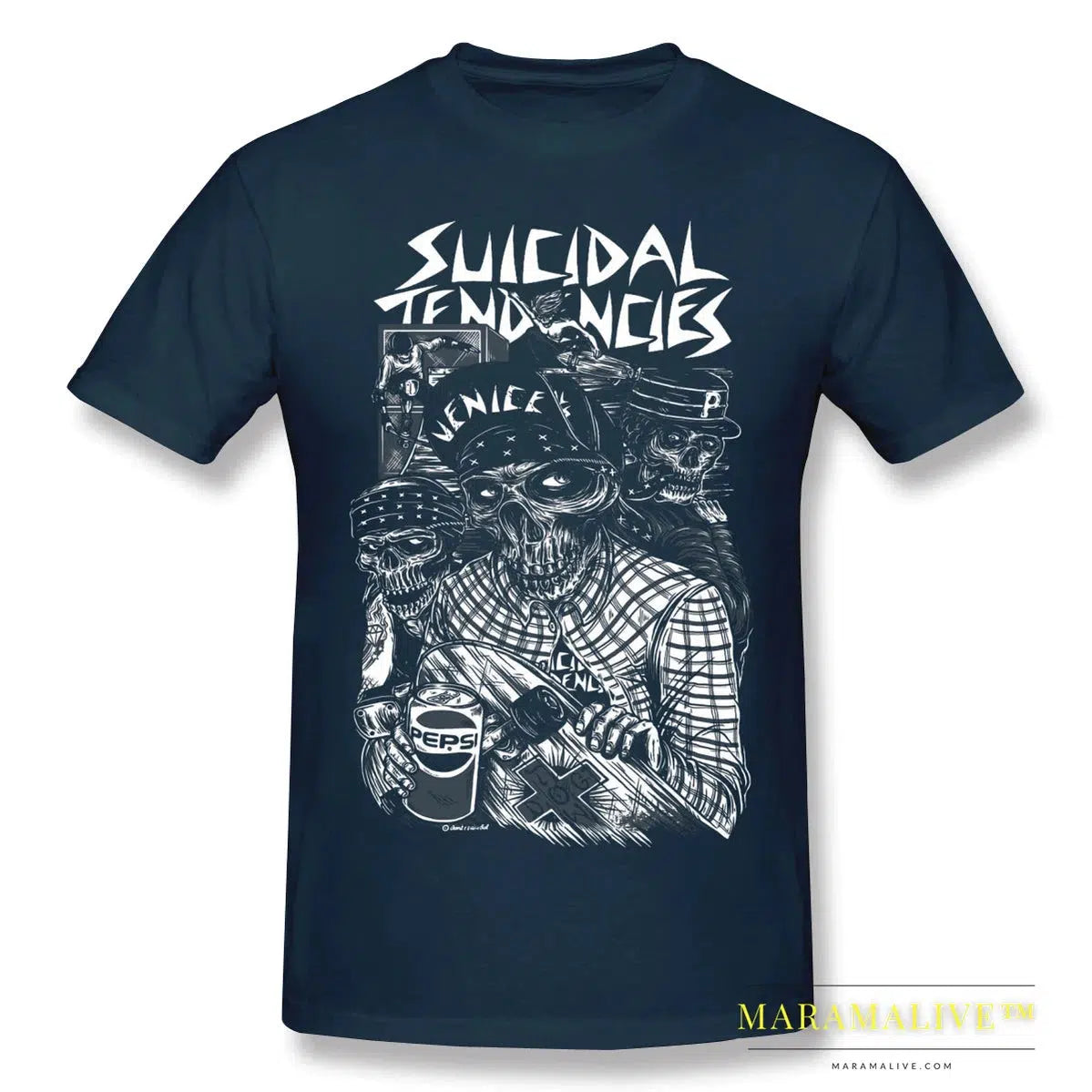 Suicidal Tendencies Print Cotton Funny T Shirts punk Men Fashion Streetwear