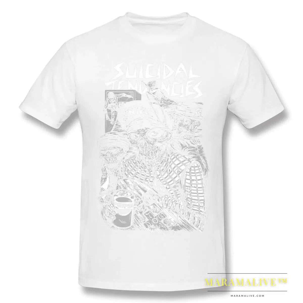 Suicidal Tendencies Print Cotton Funny T Shirts punk Men Fashion Streetwear