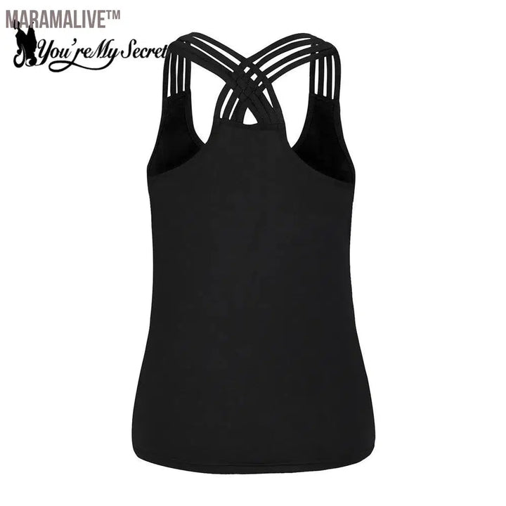 Summer Skull Girl Digital Printed Women's Tank Tops Fantastic Gothic Style Sling Top Sexy Backless Vest