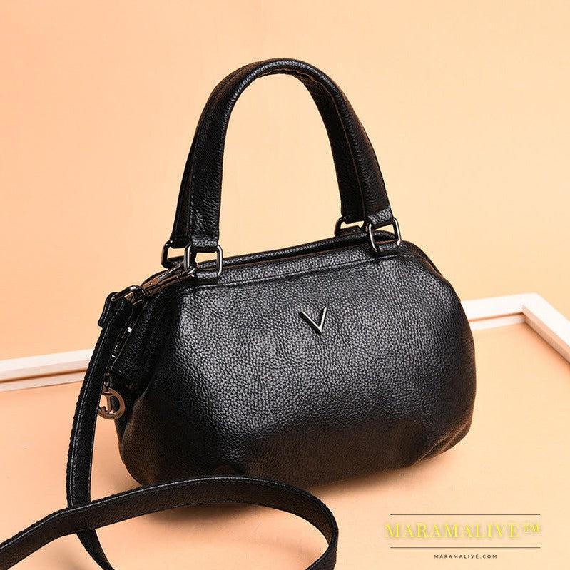 Summer Small Tote Genuine Leather Luxury Handbags Women Bags