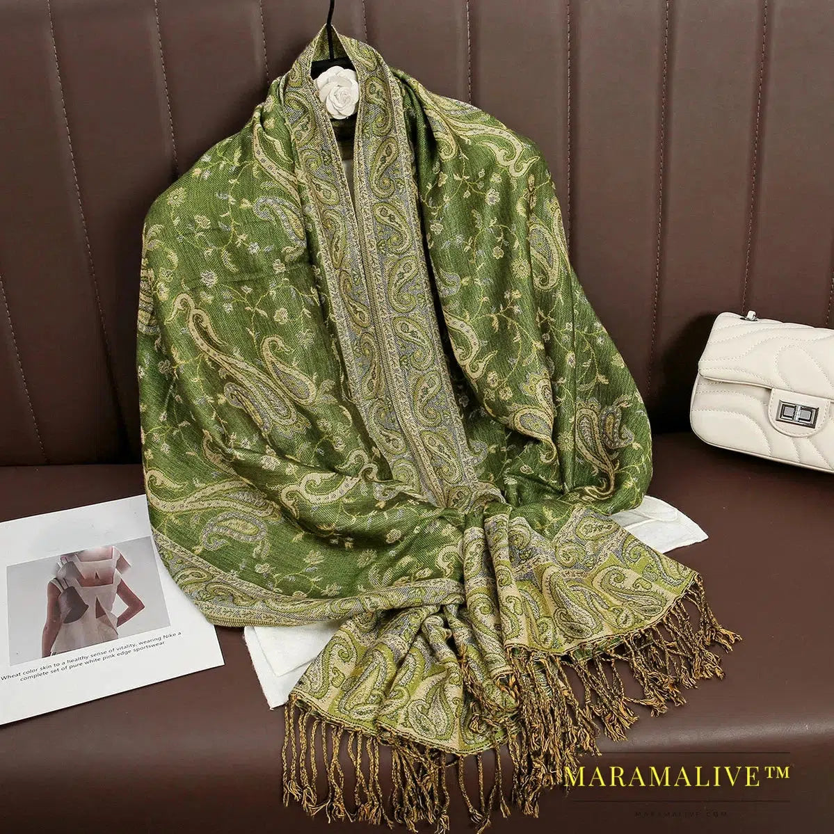 Tassel Blanket Design Thick Pashmina New Winter Warm Shawl Wrap Cashmere Scarf Women Neckerchief Poncho Stoles 2024