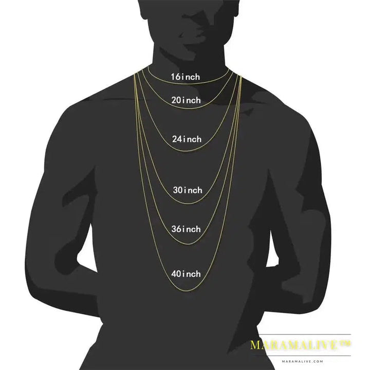 Tennis Chain Necklace Men Hip hop Jewelry