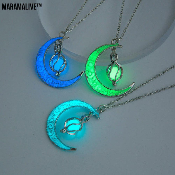 The Halloween Multicoloured Moon Whirlwind Necklace