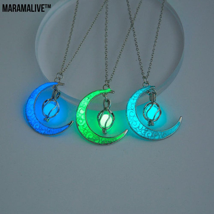 The Halloween Multicoloured Moon Whirlwind Necklace