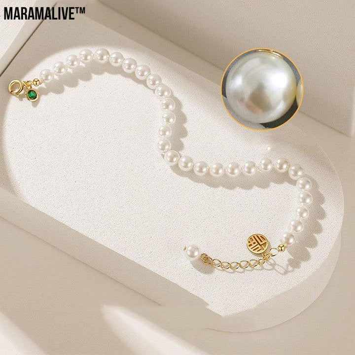 The Sweetest Dainty All-match Sterling Silver Shell Pearls Bracelet EVER.....