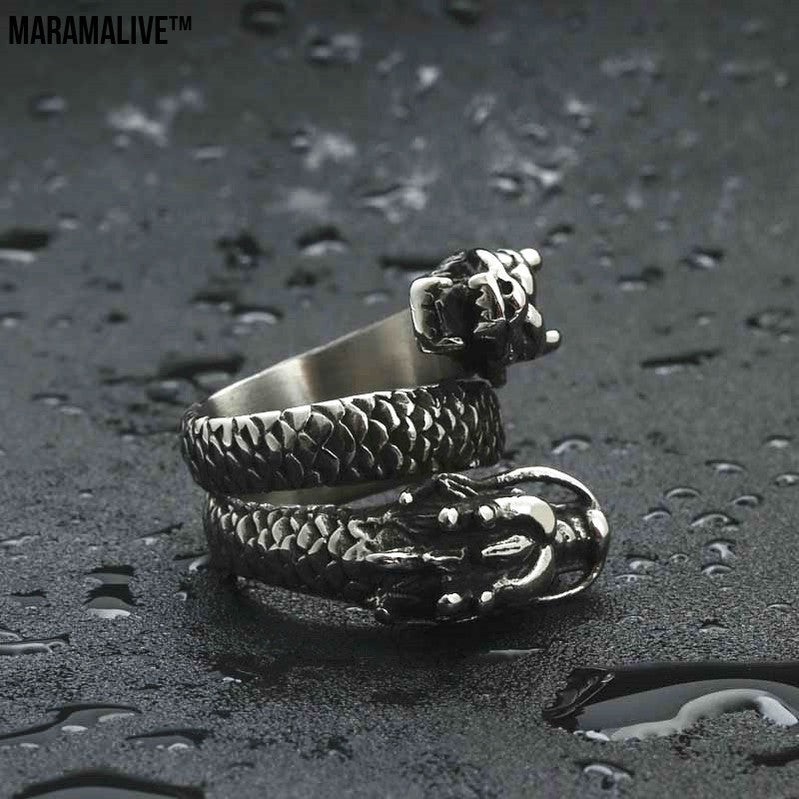 Titanium Dragon Ring