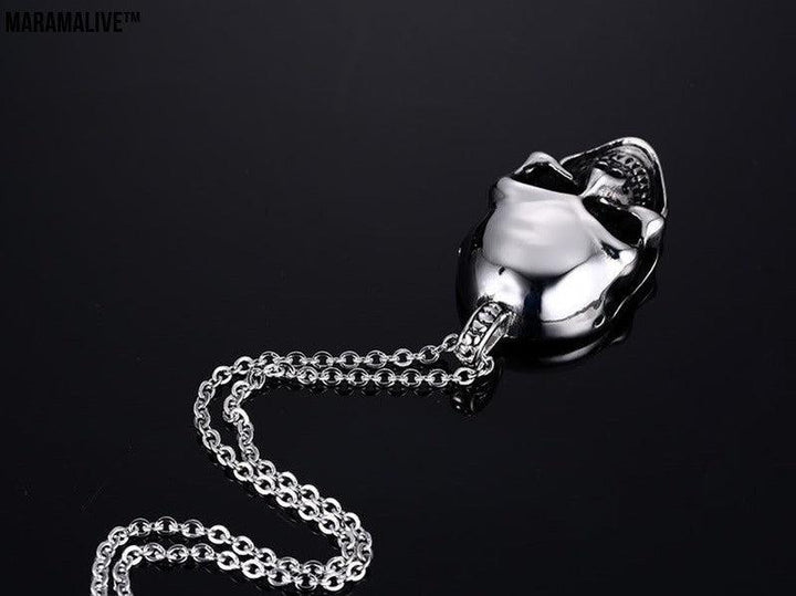 Titanium Steel Cool Skull Necklace