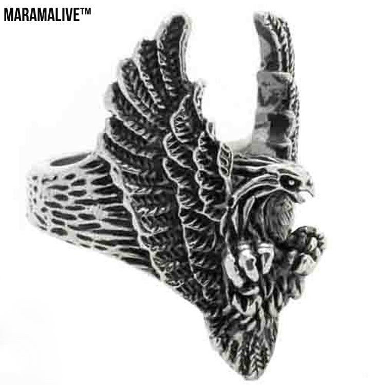 Title: Wings of Destiny Vintage eagle ring