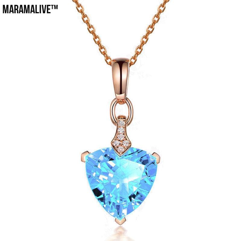 Topaz Triangle Pendant - Europe & America