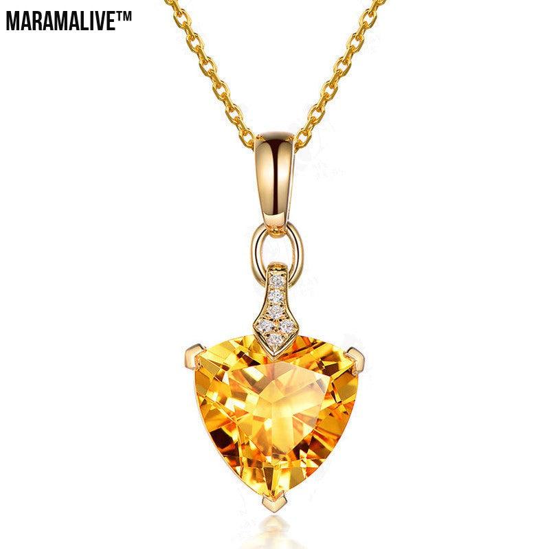 Topaz Triangle Pendant - Europe & America