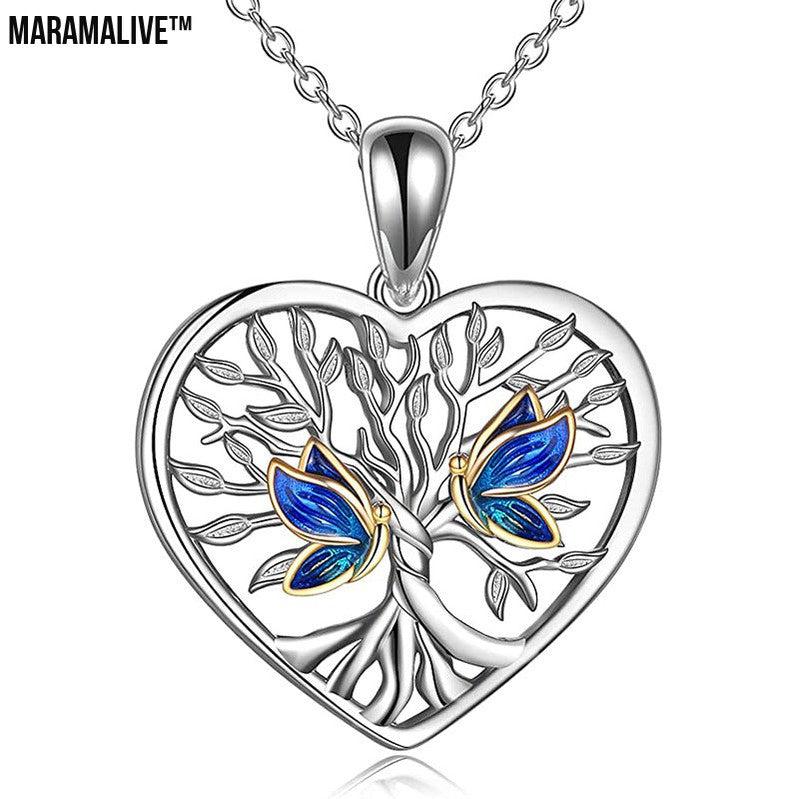 Tree Of Life Butterfly Necklace