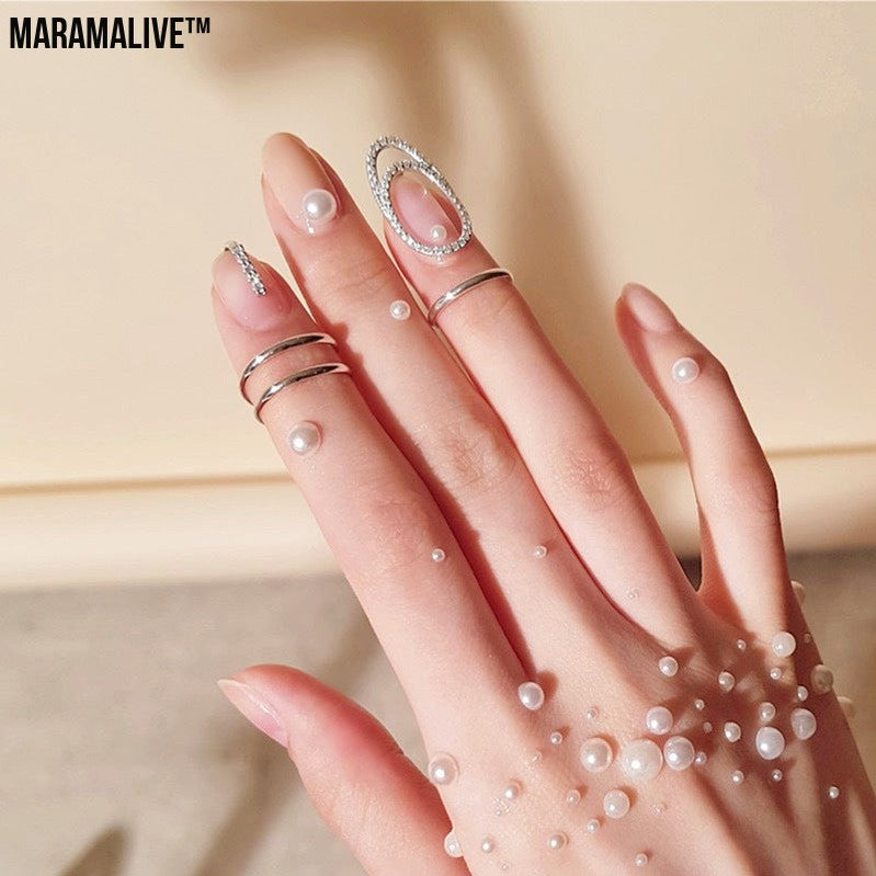 Trendy Personality Cold Nail Ring Line Feeling