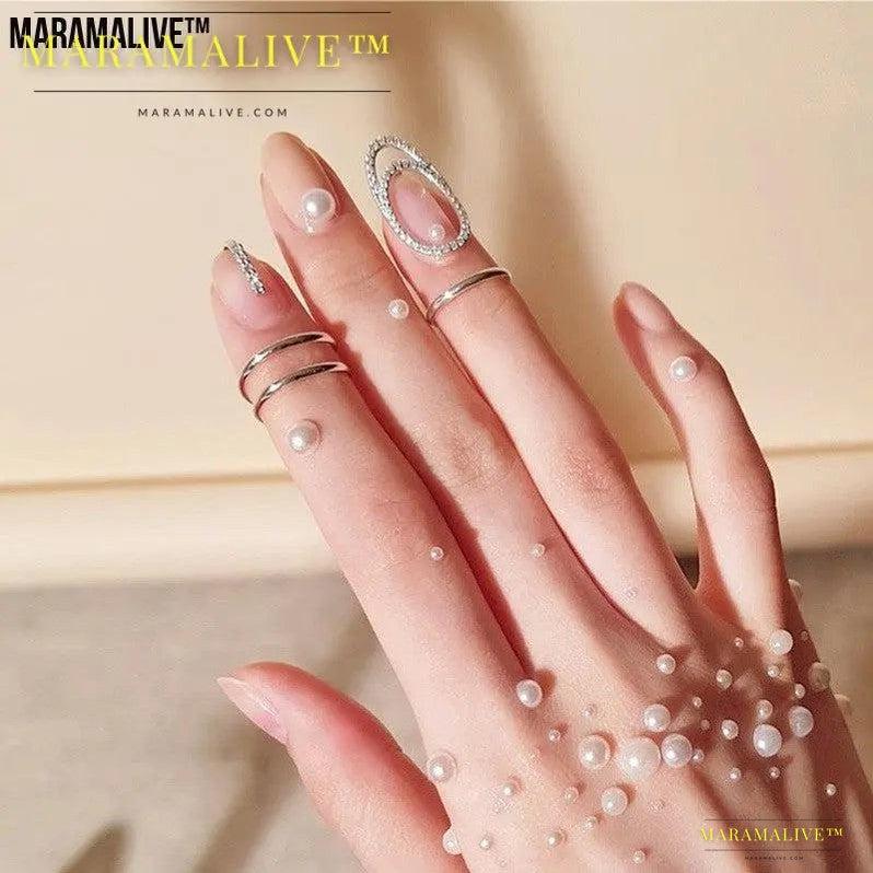 Trendy Personality Cold Nail Ring Line Feeling