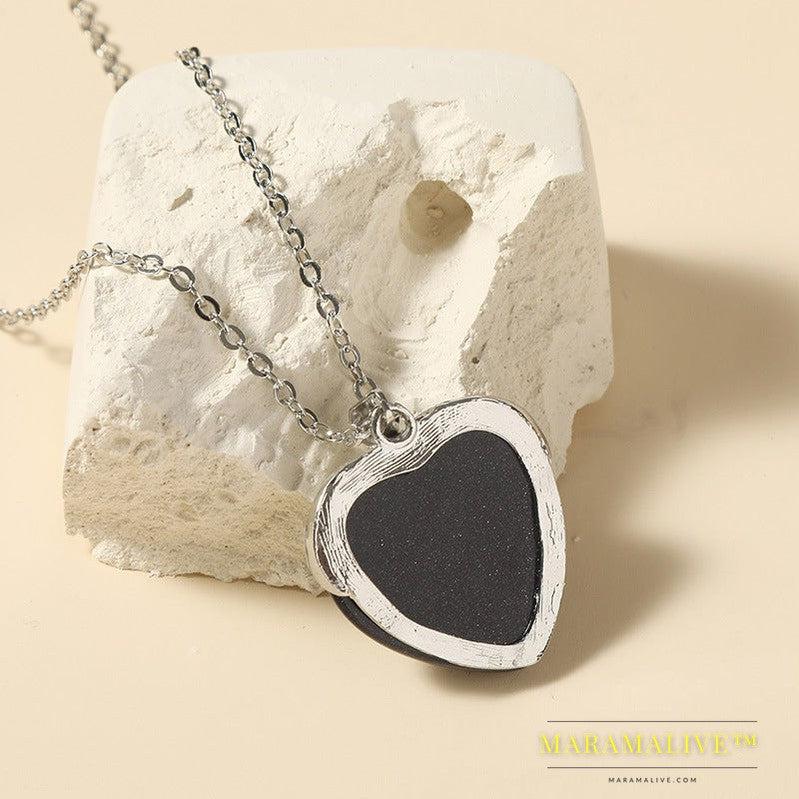 Trendy Unique Natural Stone Love Necklace For Women