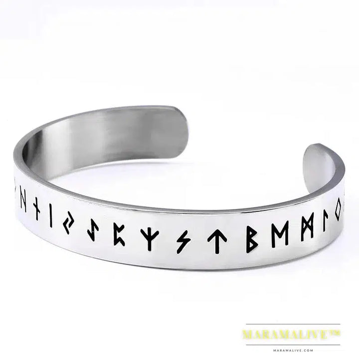 Unique Norse Viking futhark bracelet Men Scandinavian Jewelry Vikings pagan Symbol for women bracelet