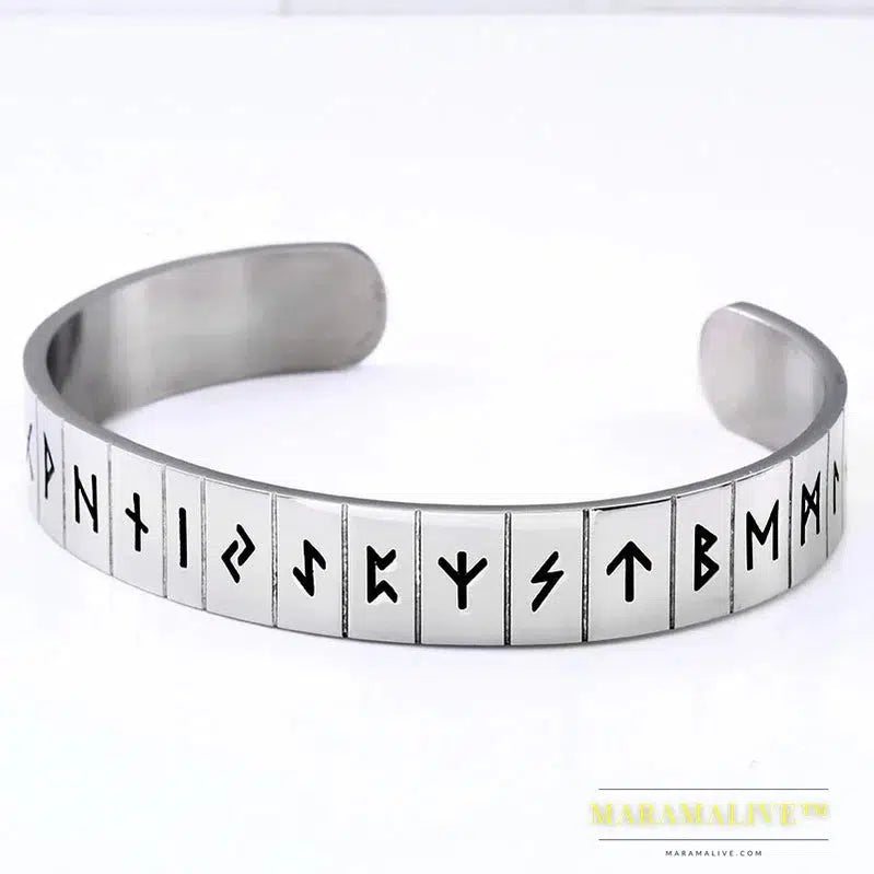 Unique Norse Viking futhark bracelet Men Scandinavian Jewelry Vikings pagan Symbol for women bracelet