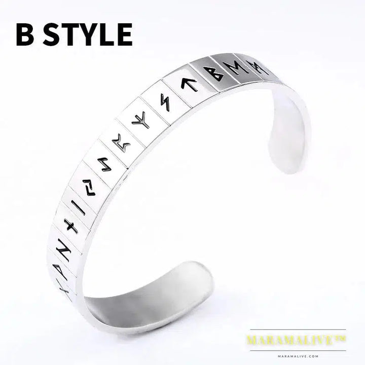 Unique Norse Viking futhark bracelet Men Scandinavian Jewelry Vikings pagan Symbol for women bracelet