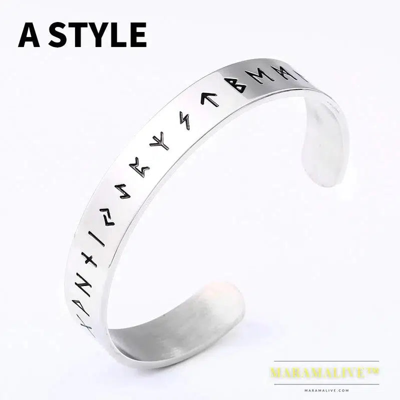 Unique Norse Viking futhark bracelet Men Scandinavian Jewelry Vikings pagan Symbol for women bracelet