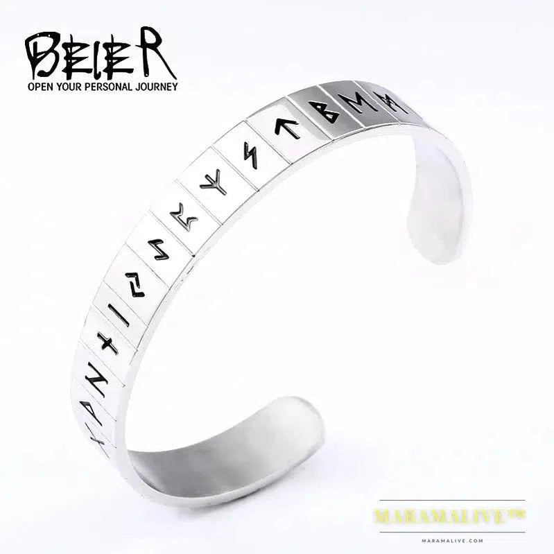 Unique Norse Viking futhark bracelet Men Scandinavian Jewelry Vikings pagan Symbol for women bracelet