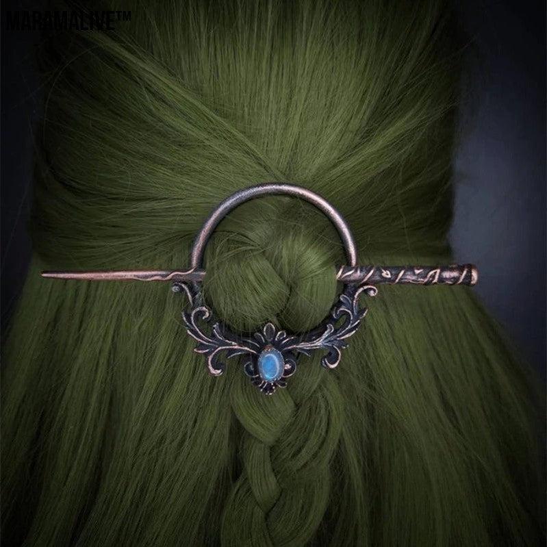 Unusual and creative Women's Hair Pin with Gothic and Vintage Themes