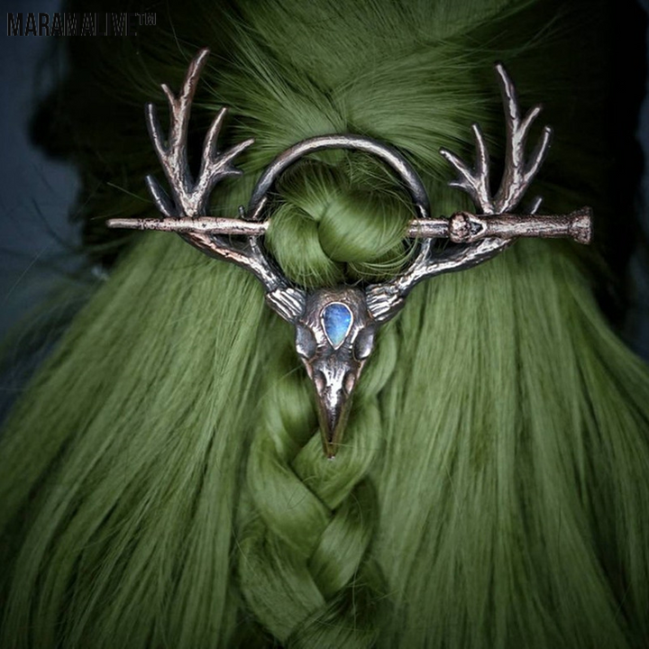 Unusual and creative Women's Hair Pin with Gothic and Vintage Themes