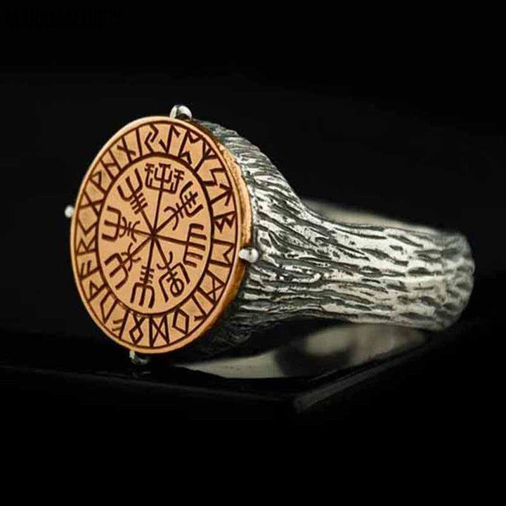 VIKING FORCE LABORATORIES Viking Ethnic Ring Personalized Two-tone Food